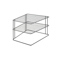 Metaltex Schrankeinsatz auf Eck Palio,  Lava 2-Etagen 361302000,  Maße (B x T x H): 25 x 25 x 19 cm