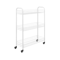 Metaltex Slim Allzweckwagen,  plastifiziert 341403 014,  Maße: 56 x 23 x 84 cm,  3 Etagen