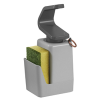 Metaltex Soap-Tex Seifenspender,  400 ml 297532000,  Farbe: grau