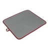 Metaltex Softex Microfaser Abtropfmatte,  45 x 40 cm 320480 001,  Farbe: grau/ rot