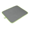 Metaltex Softex Microfaser Abtropfmatte,  45 x 40 cm 320480 002,  Farbe: grau/ grün