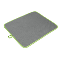 Metaltex Softex Microfaser Abtropfmatte,  45 x 40 cm 320480 002,  Farbe: grau/ grün