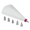 Metaltex Spritzbeutel,  6 Tüllen 252407000,  1 Set