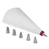 Metaltex Spritzbeutel,  6 Tüllen 252407000,  1 Set
