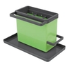 Metaltex Tidytex Spülbecken-Organizer,  24 x 13 x 14 cm 297530 002,  Farbe: grün/anthrazit