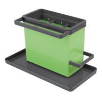 Metaltex Tidytex Spülbecken-Organizer,  24 x 13 x 14 cm 297530 002,  Farbe: grün/anthrazit
