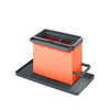 Metaltex Tidytex Spülbecken-Organizer,  24 x 13 x 14 cm 297530006,  Farbe: orange/anthrazit