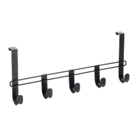 Metaltex Türgarderobe mit 5 Haken,  Lava,  Länge: 38 cm 351900000,  Maße (L x B): 38 x 17 cm