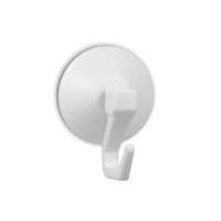 Metaltex Ventouse Hebel-Saughaken,  weiß 295000 080,  1 Stück,  Ø 4, 5 cm