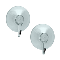 Metaltex Ventouse Saughaken,  2er Set 295002 080,  Durchmesser: 4 cm