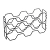 Metaltex Weinregal Hexagon-10,  Lava,  für 10 Flaschen 382910000,  Maße (L x B x H): 43 x 12 x 22 cm