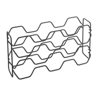 Metaltex Weinregal Hexagon-10,  Lava,  für 10 Flaschen 382910000,  Maße (L x B x H): 43 x 12 x 22 cm