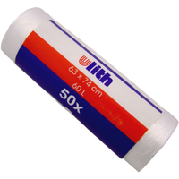 Müllbeutel 60 Liter,  transparent 410015,  1 Karton = 40 Rollen à 50 Stück