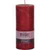 Müller Kerzen Polar Stumpenkerze 160/68mm,  Raureif-Effekt 5461606847,  1 Packung = 4 Stück,  weinrot