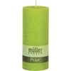 Müller Kerzen Polar Stumpenkerze 160/68mm,  Raureif-Effekt 5461606876,  1 Packung = 4 Stück,  maigrün
