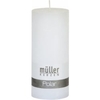 Müller Kerzen Polar Stumpenkerze 160/68mm,  Raureif-Effekt 5461606882,  1 Packung = 4 Stück,  weiss