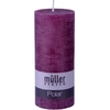 Müller Kerzen Polar Stumpenkerze 160/68mm,  Raureif-Effekt 54616068BE,  1 Packung = 4 Stück,  beere