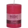 Müller Kerzen Polar Stumpenkerzen 100/68 mm,  Raureif-Effekt 5461007251,  1 Packung = 4 Stück,  fraise