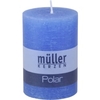 Müller Kerzen Polar Stumpenkerzen 100/68 mm,  Raureif-Effekt 54610072DE,  1 Packung = 4 Stück,  delft