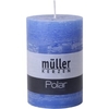 Müller Kerzen Polar Stumpenkerzen 120/78mm,  Raureif-Effekt 54612078DE,  1 Packung = 4 Stück,  delft