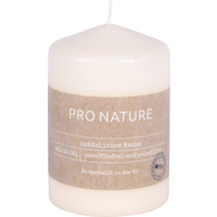 Müller Kerzen "PRO NATURE" Stearin Stumpenkerze 100/68mm 8991006838,  1 Packung = 6 Stück,  vanille