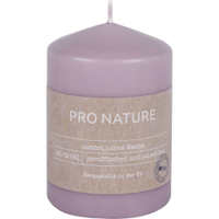 Müller Kerzen PRO NATURE Stearin Stumpenkerze 100/68mm 899100688F,  1 Packung = 6 Stück,  flieder