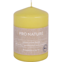 Müller Kerzen PRO NATURE Stearin Stumpenkerze 100/68mm 89910068HH,  1 Packung = 6 Stück,  honig