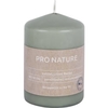 Müller Kerzen "PRO NATURE" Stearin Stumpenkerze 100/68mm 89910068HI,  1 Packung = 6 Stück,  minze