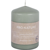 Müller Kerzen PRO NATURE Stearin Stumpenkerze 100/68mm 89910068HI,  1 Packung = 6 Stück,  minze