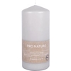 Müller Kerzen "PRO NATURE" Stearin Stumpenkerze 150/68mm 8991506996,  1 Packung = 6 Stück,  hellgrau