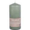 Müller Kerzen "PRO NATURE" Stearin Stumpenkerze 150/68mm 89915069HI,  1 Packung = 6 Stück,  minze