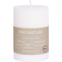 Müller Kerzen Stearin Stumpenkerze PRO NATURE gegossen,  weiß 8991056882,  1 Packung = 6 Stück,  68 x 100 mm (Ø x H)