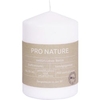 Müller Kerzen Stearin Stumpenkerze PRO NATURE,  weiß 8991006882,  1 Packung = 6 Stück,  68 x 100 mm (Ø x H)