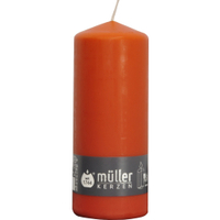 Müller Kerzen Stumpenkerze BSS,  mandarin 2011807061,  1 Packung = 6 Stück,  (Ø x H): 70 x 180 mm