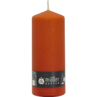 Müller Kerzen Stumpenkerze BSS,  mandarin 2012008061,  1 Packung = 4 Stück,  (Ø x H): 78 x 200 mm