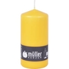 Müller Kerzen Stumpenkerze,  goldgelb 2011356837,  1 Packung = 6 Stück,  (Ø x H): 68 x 135 mm