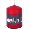 Müller Kerzen Stumpenkerze,  karminrot 2010815791,  1 Packung = 6 Stück,  (Ø x H): 57 x 80 mm