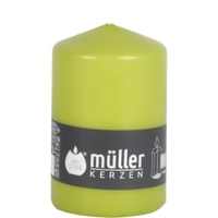 Müller Kerzen Stumpenkerze,  maigrün 2011107076,  1 Packung = 6 Stück,  (Ø x H): 70 x 110 mm