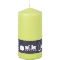 Müller Kerzen Stumpenkerze,  maigrün 2011356876,  1 Packung = 6 Stück,  (Ø x H): 68 x 135 mm