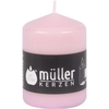Müller Kerzen Stumpenkerze,  rosa 20108157cw,  1 Packung = 6 Stück,  (Ø x H): 57 x 80 mm