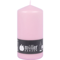 Müller Kerzen Stumpenkerze,  rosa 20113568cw,  1 Packung = 6 Stück,  (Ø x H): 68 x 135 mm
