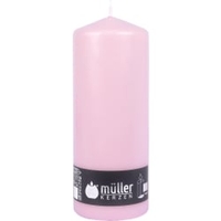 Müller Kerzen Stumpenkerze,  rosa 20120080cw,  1 Packung = 4 Stück,  (Ø x H): 78 x 200 mm