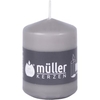 Müller Kerzen Stumpenkerze,  schiefer 2010815781,  1 Packung = 6 Stück,  (Ø x H): 57 x 80 mm