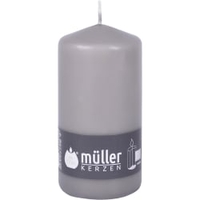 Müller Kerzen Stumpenkerze,  schiefer 2011356881,  1 Packung = 6 Stück,  (Ø x H): 68 x 135 mm