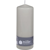 Müller Kerzen Stumpenkerze,  schiefer 2011807081,  1 Packung = 6 Stück,  (Ø x H): 70 x 180 mm