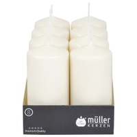 Müller Kerzen Stumpenkerze,  vanille 2481206038,  1 Packung = 8 Stück,  (Ø x H): 57 x 120 mm