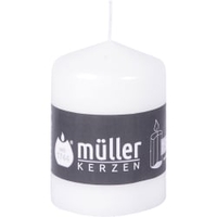 Müller Kerzen Stumpenkerze,  weiß 2010815782,  1 Packung = 6 Stück,  (Ø x H): 57 x 80 mm