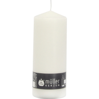 Müller Kerzen Stumpenkerze,  weiß 2012008082,  1 Packung = 4 Stück,  (Ø x H): 78 x 200 mm