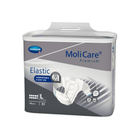 MoliCare Premium Elastic Inkontinenzslip,  10 Tropfen 165673/1,  1 Beutel = 14 Stück,  Größe L,  Bauchumfang 115-145 cm