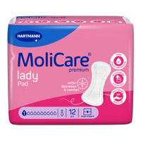 MoliCare premium lady Pad Inkontinenzeinlagen 1680350,  1 Tropfen,  1 Packung = 12 Einlagen